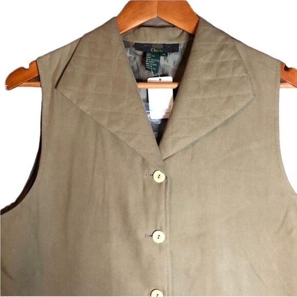 NWT! Orvis 100% silk taupe vest. Size medium - Picture 2 of 9